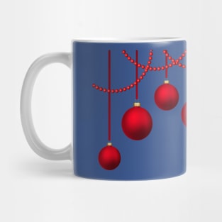 Christmas Red Balls Decorations Mug